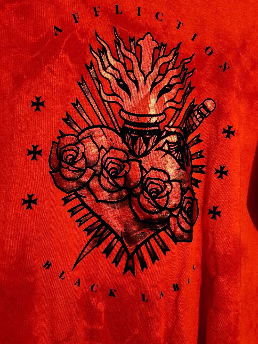 Affliction Black Label | Men's Red Graphic Short Sleeve T-Shirt (Size XXXL/3XL) - Picture 7 of 12